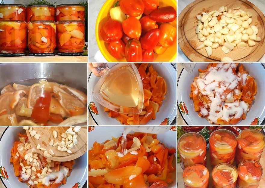 Marinēta paprika ar ķiplokiem ziemai Laiki mainās!